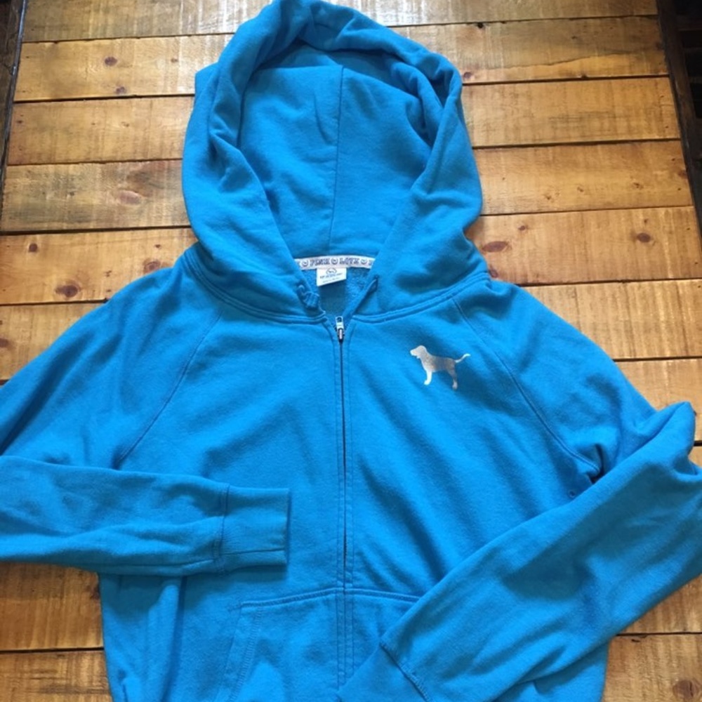 PINK full zip hoodie